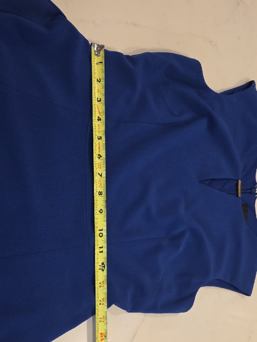 Blue Sleeveless Fit & Flare Dress - Picture 4 of 9
